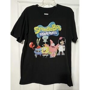 Nickelodean SpongeBob SquarePants & Friends Black‎ Tshirt XL